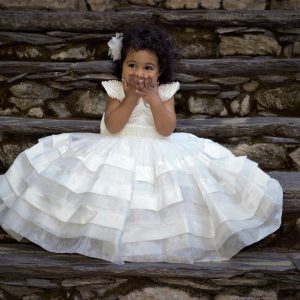robe d'enfant d'honneur