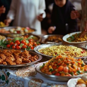 Menu de mariage multiculturel
